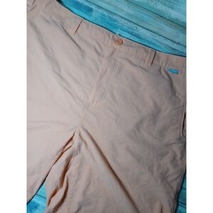 Simms Men's Size 38 Peach Elastic Waist Shorts With Pockets